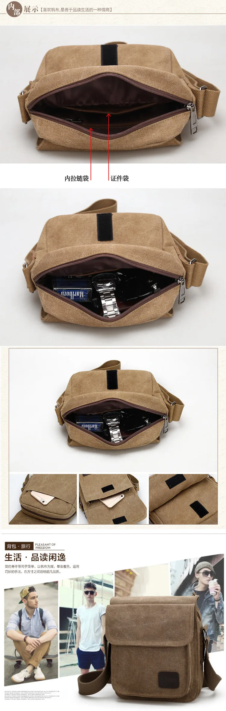 de viagem ocasional bolsa de ombro crossbody masculino