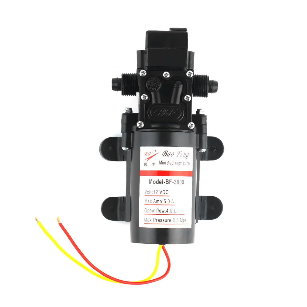 

DC 12V 60W Motor High Pressure Diaphragm Water Self Priming Pump 4.0L/Min Waterproof Automatic Pump