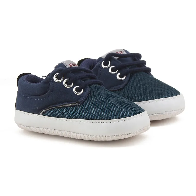 High Quality Newborn Canvas Baby Shoes Spring Autumn Infant Boy First Walkers Crib Soft Sole Shoes 0-18 Months