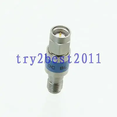

SMA plug to Jack Attenuator pin DC BLOCK 100-6000MHZ 50 steel Power Stainless
