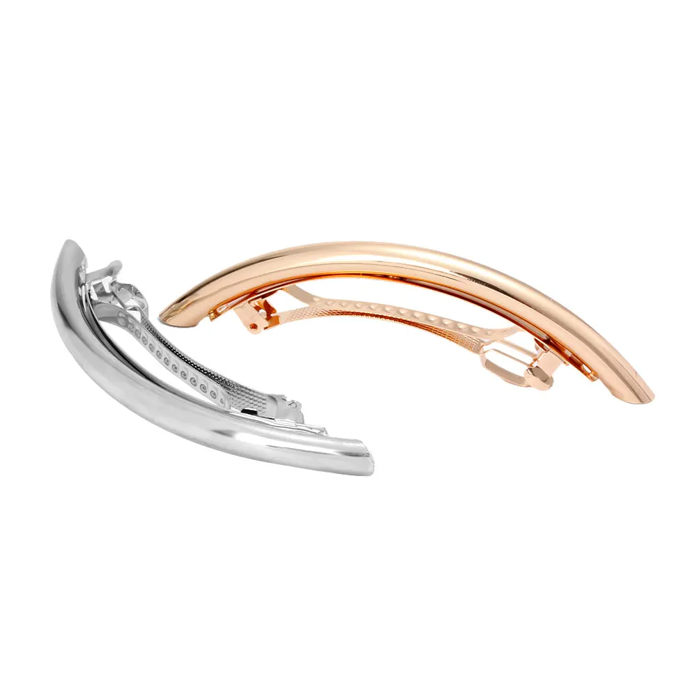 

Fashion Women Girls Gold/Silver Plated Metal Hair Clips Metal Circle Hairpins Holder Hair Accessories