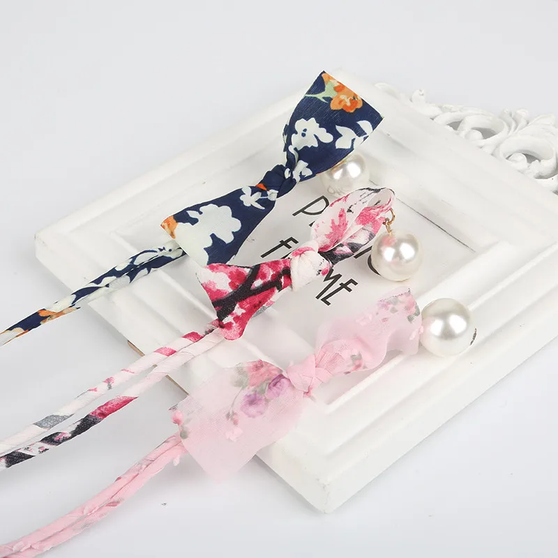 Корейский стиль шпилька жемчужный Бант Цветок аксессуары для волос заколка шпилька головной убор аксессуары красота уход за волосами Инструменты для укладки