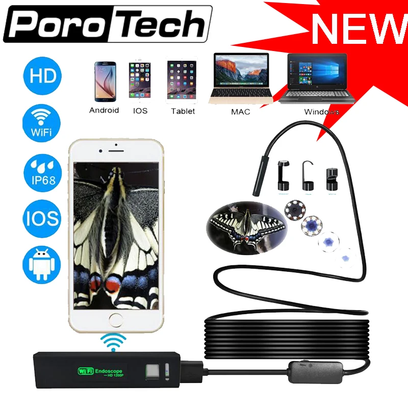 110A 8LED 5M Hard Flexible Snake USB WIFI Android IOS Endoscope Camera 1200P HD 8mm IP68 Waterproof Pipe Inspection Camera 110A 8LED 5M Hard Flexible Snake USB WIFI Android IOS Endoscope Camera 1200P HD 8mm IP68 Waterproof Pipe Inspection Camera