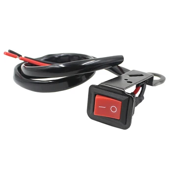 

Flameout Motorcycle Switch with Fixed Wiring Harness Fixed on Bracket of Rearview Mirror Motorcycle Handlebar Switches