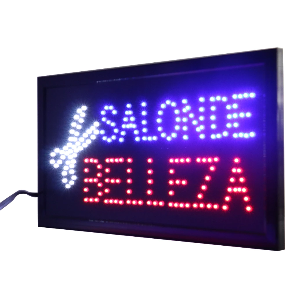 CHENXI Salon De Belleza/Парикмахерская Стрижка волос магазин ОТКРЫТЫЕ БИЗНЕС неоновые вывески графика мигающий светодиодный рекламный щит в помещении