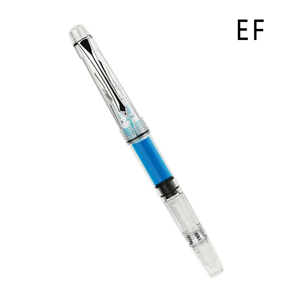 

Arts Piston Fountain Pen Stationery Students Transparent Smooth Ink Business Calligraphy Handwriting Penbbs 494 School Office