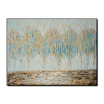 

MYT Abstract Light Color Handmade Artwork Home Decor Oil Painting Simple Wall Canvas Art Home Decoration Unframed Painting Room