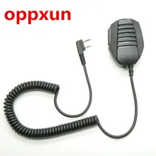 OPPXUN 2 Pin PTT Speaker MIC K24 Microphone for BAOFENG UV-5R 5RA/B/C/D/E UV-3R+ kenwood Walkie Talkie with free shipping