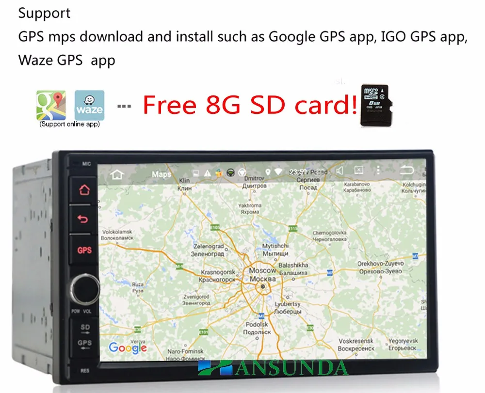 Discount 2G+16G Android 8.1 2 din In-Dash Car Multimedia radio for KIA Sorento With GPS  Wifi 1024x600  Bluetooth call music 1080P 8