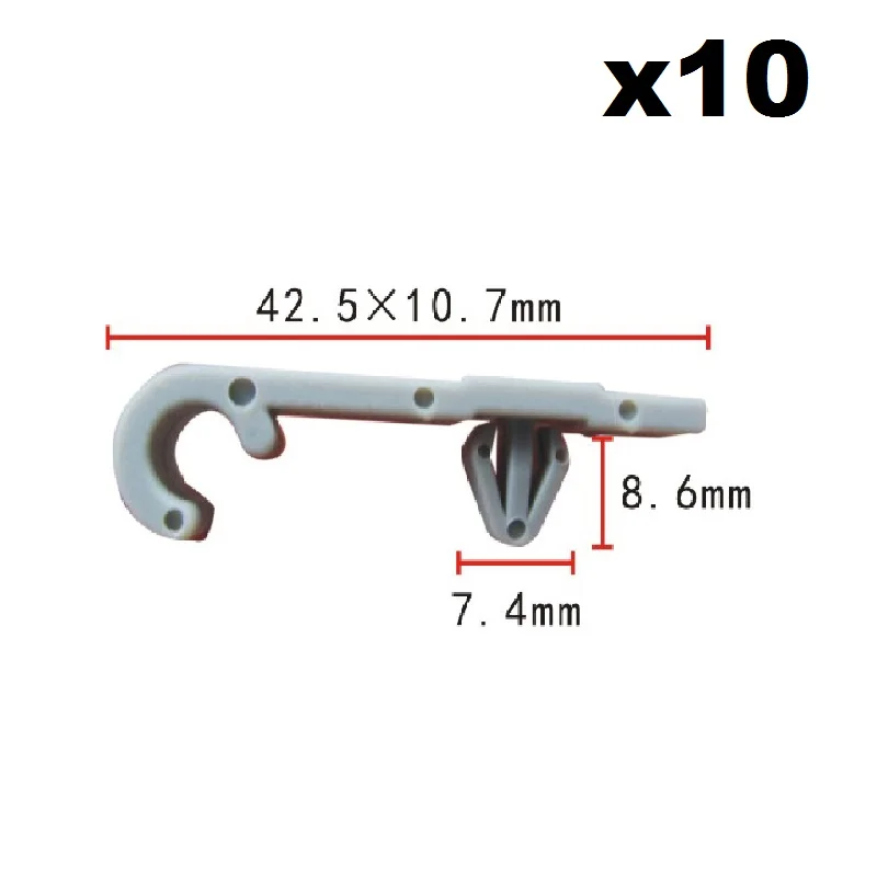 

10x For Honda Water-jet pipe clip / Nylon Retainer Clip / Water jet pipe clip