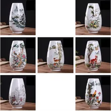 Chinese Traditional Vases Jingdezhen Vintage Ceramic Flower Vase Home Decor Furnishing Articles Pots Animal Vase Tabletop Craft