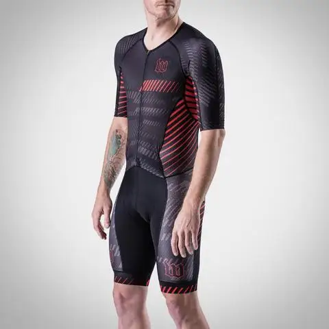 Wattie ink одежда на заказ комплект для велосипеда желтый черный велокостюм triatlon ropa ciclismo кожаный костюм speedsuit комбинезон США - Цвет: triathlon