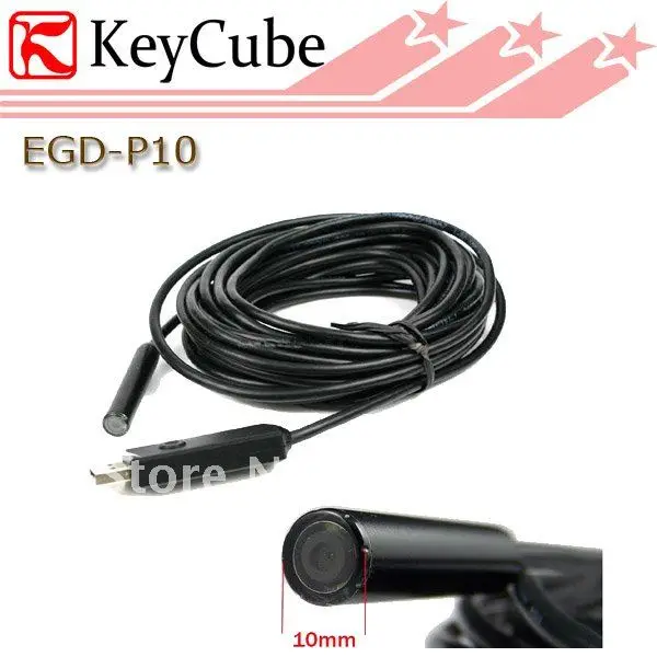 

Mini 7M Cable 10mm Lens Borescope High Quality Tube Snake Scope Inspection Waterproof Camera With 4 LED Wired Cam Free Shipping