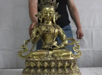 

Tibet copper Bronze gild Buddhism Vajrasattva Bodhisattva Buddha GuanYin Statue