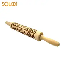 Bakng формы Рождество DIY окружающей деревянная Скалка красивые Кухня тиснения формы Торт Резьба печенье вечерние инструмент