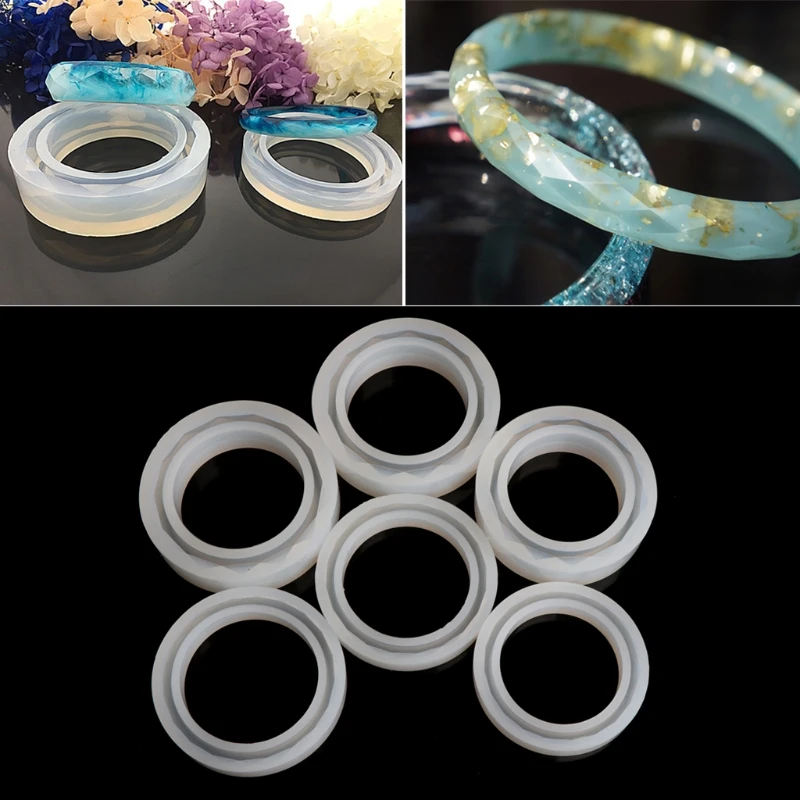 Round Silicone Mold Resin Bracelet Bangle For DIY Jewelry Casting Mould Tools | Украшения и аксессуары