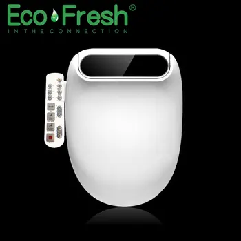 

Ecofresh Smart toilet seat Elongate Electric Bidet cover heat led light wash dry massage man woman child oldman