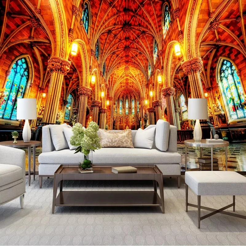 Custom 3D photo wallpaper European luxury palace wallpaper bedroom restaurant living room TV background wallpaper