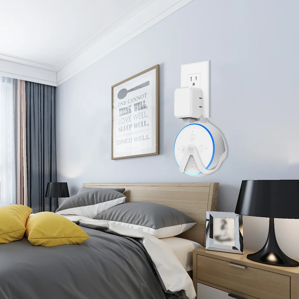 Настенное крепление, вешалка стойка защитный чехол для Echo Dot спикер 3 домашних голосовых ассистентов
