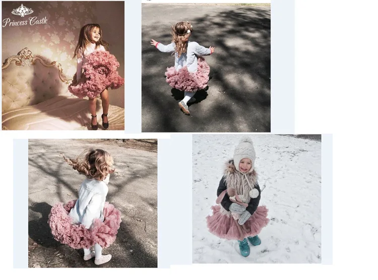3p237 юбка-пачка для маленьких девочек, юбка-американка для детей, летняя пышная коллекция 2017 года, Новые однотонные цвета, оптовая продажа