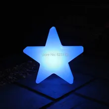 1 шт. Открытый Пейзаж водонепроницаемый красочный подзарядка звезда светящаяся яркая светодиодная лампа звезда светодиодный светильник для рождества показ освещения