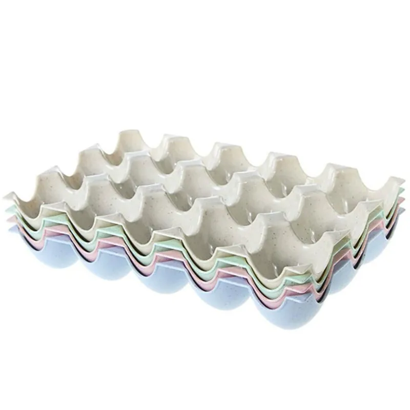 Egg Holder Box Refrigerator Storage Tray For 15Pcs Eggs Shatter-proof 4