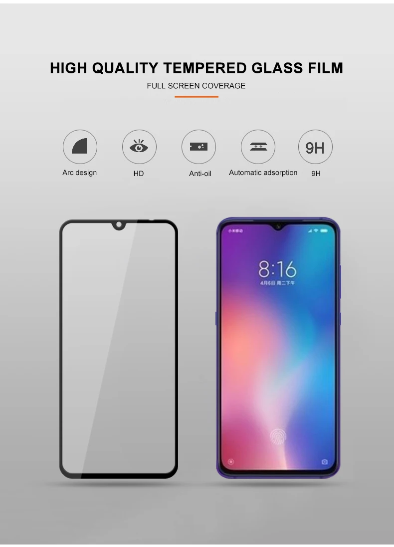 25 шт./лот YIYONG 5D полное покрытие стекло для Xiaomi mi 9 8 SE закаленное стекло Xio mi 9 Защита экрана для Xiaomi mi 8 mi 8 Pro Lite