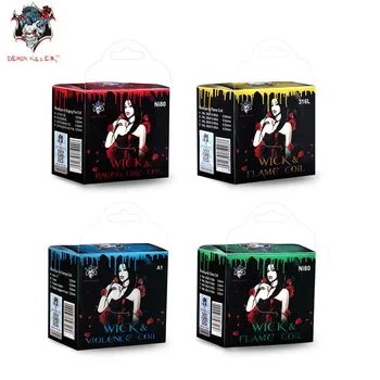 

Demon killer Prebuilt Coil Ni80 Wick&Flame Raging Fire Violence Flame Wire For DIY RDA RDTA Atomizer