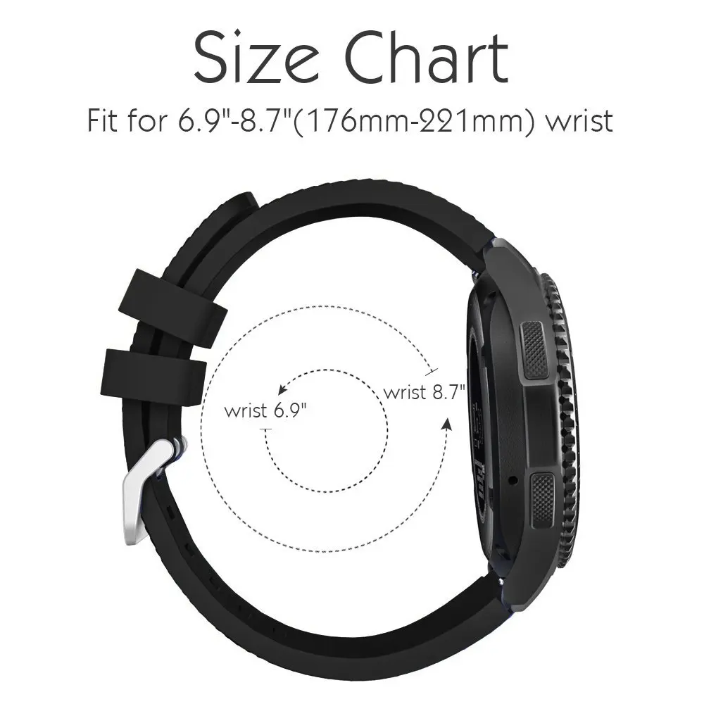 Ремешок для часов Samsung Gear S3 Frontier/Classic мягкий силиконовый сменный Браслет samsung galaxy 46