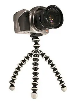 

M-Size Octopus Stylish Portable Sturdy and Adjustable Tripod Stand Holder for Digital SLR Cameras Cellphone Phone Grey and Black