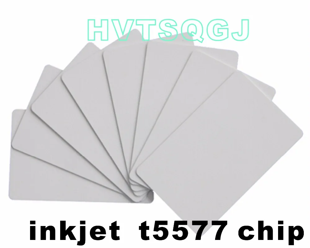 

200pcs 125 KHz T5577 chip pvc blank ID cards with inkjet printing