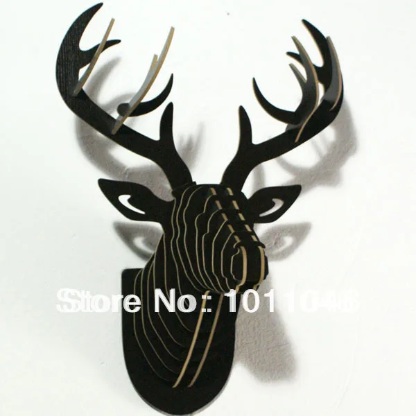 deer head wall,DIY wooden crafts for home decorations 