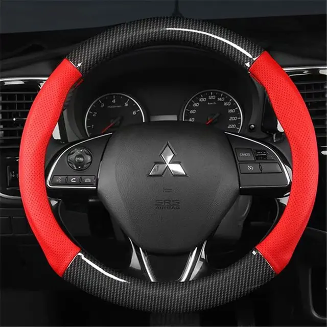 Car steering wheels cover 38cm 15" For Mitsubishi ASX RVR Pajero Sport