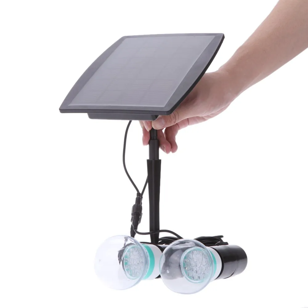 

Solar Two LED Bulbs Double Lamp outdoor ligthing High Power Landscape Decoration light for Corridor yard Garden Travel