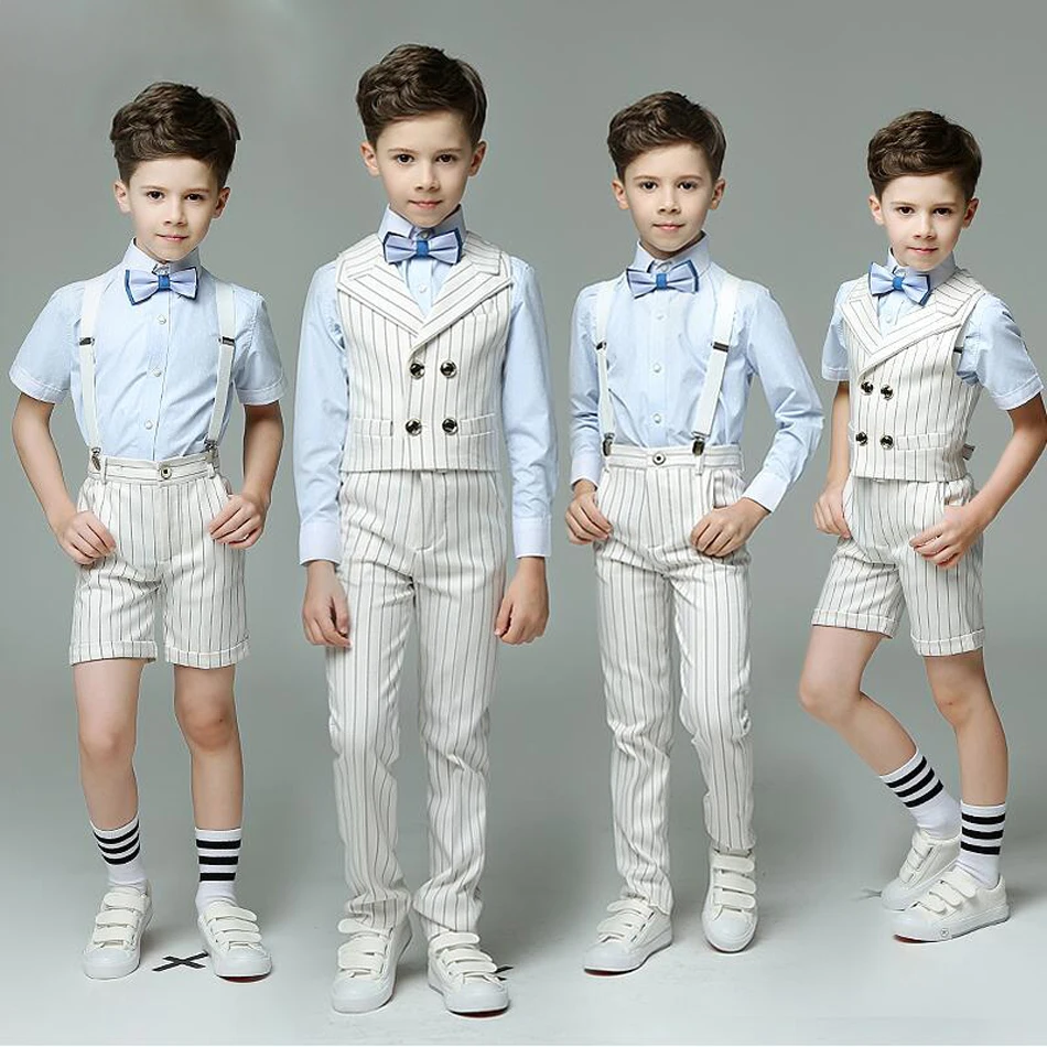 

Formal Suit For Boy Kids Party Suits blazer Summer Clothes Children Tuxedo Prom Performance Costume