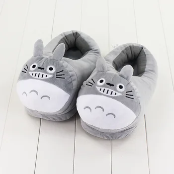 

27cm cute Totoro Slipper soft Hot Japanese famous Movie My Neighbor Tonari no Totoro kawaii animal slipper for Birthday gifts