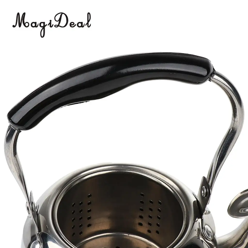 Whistling Kettle Stainless Steel Camping Kitchen Tea Coffee Water Pot 1L - 4L