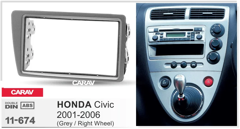CARAV 11-674 Car Radio Installation Trim Fascia Panel