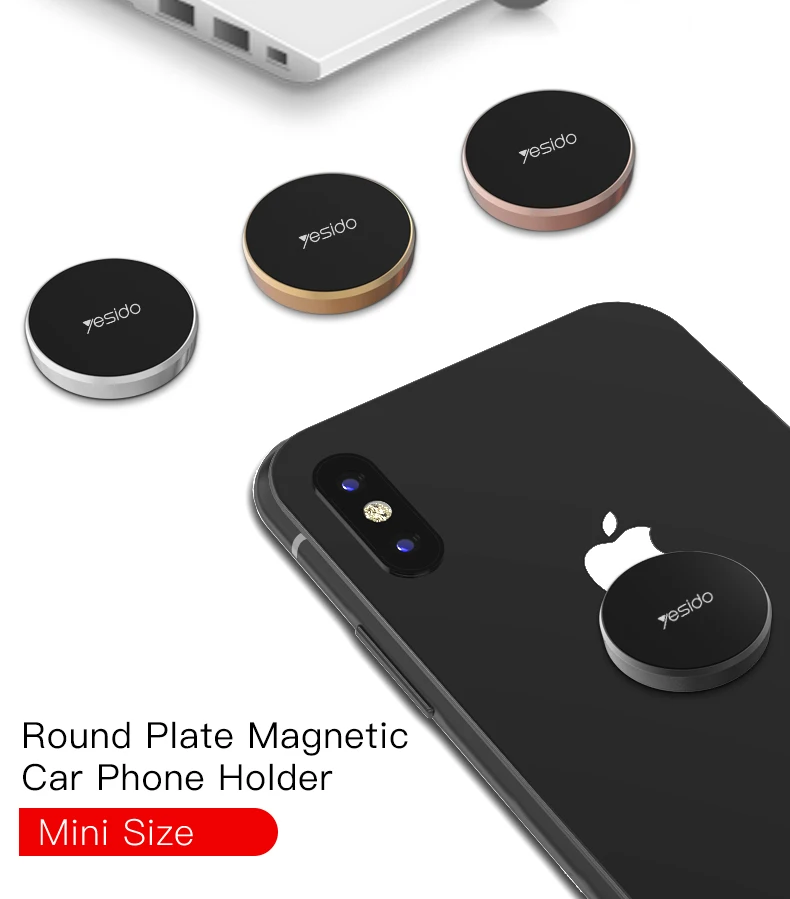 Metal Plate Magnetic Car Phone Holder Stand (1)