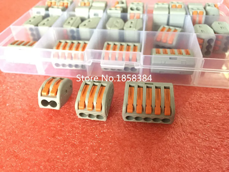 

35PCS/LOT connector Kit in box PCT 212 213 215(412 413 415) Universal Compact Wire Wiring Connector
