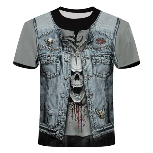 New Cloudstyle Own Design Men's tshirt 3D Gun Warrior Tshirt Print Knife Harajuku Tops Tee Short Sleeve Fitness t-shirtshirt 6xl - Цвет: 0638