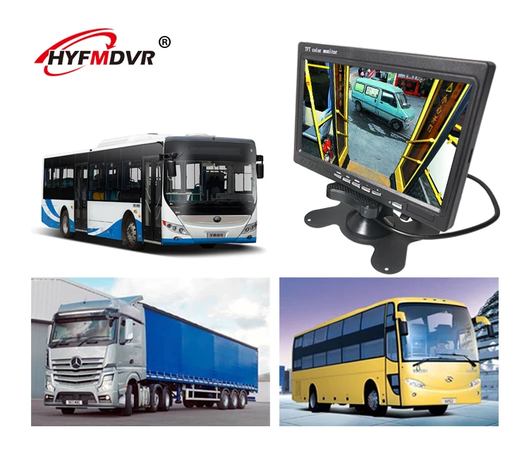 HYFMDVR с фабрики пожарная машина/инженерный автомобиль/автобус дисплей hd дисплей Инфракрасный пульт дистанционного управления яркость 350cd/m2