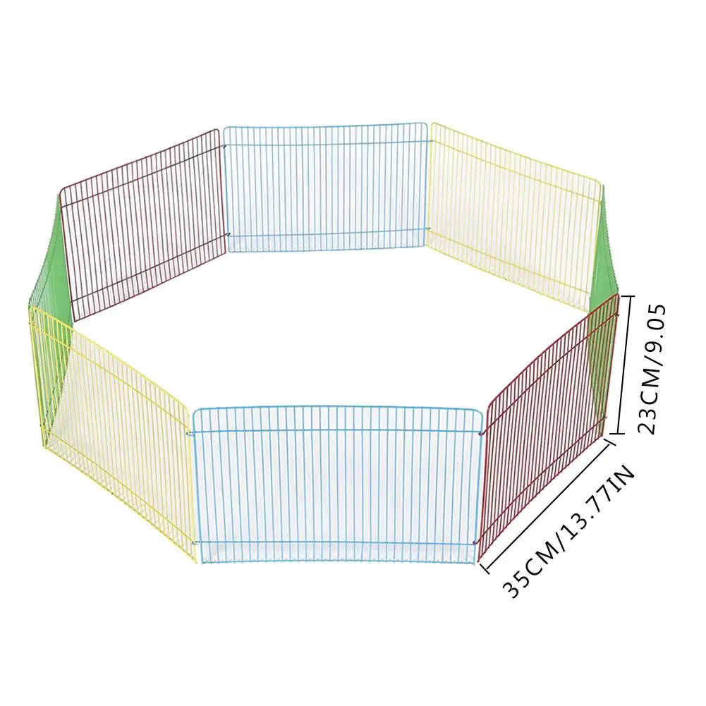 Маленькая клетка для забора для домашних животных, переносная металлическая проволока, забор для двора, свободная активность, большое пространство для домашних животных, манеж для Ёж хомяк, морская свинка