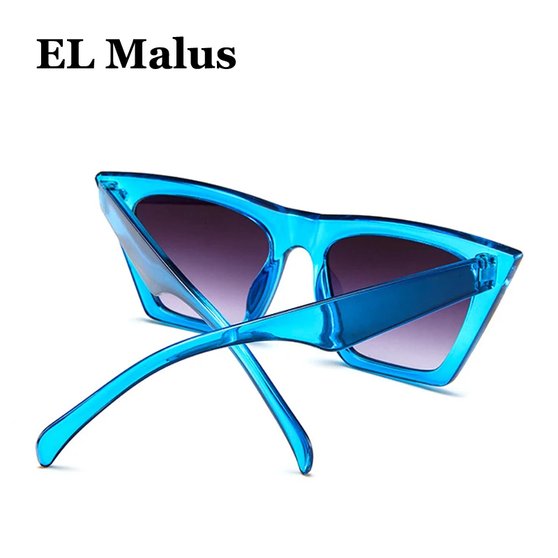 [EL Malus]2018 Новые солнцезащитные очки в оправе кошачий глаз женские UV400 красные