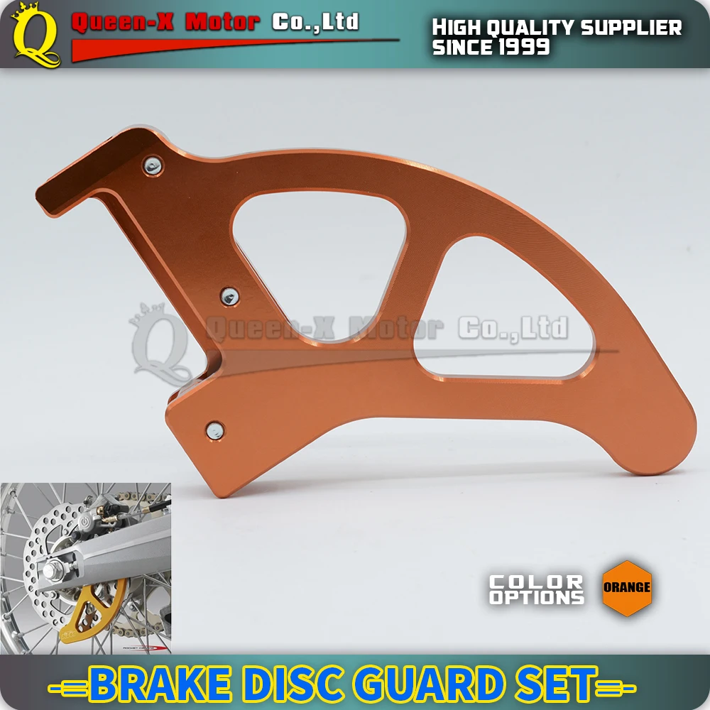 

Queen-X Billet Rear Brake Disc Guard Potector For KTM SX SXF XC XCW XCF EXC EXCF EXCR Motocross Dirt Bike Racing Enduro