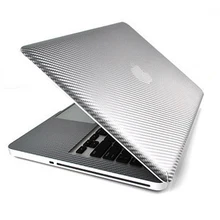Серебро углеродного волокна кожи клей всего тела стикер протектор Наклейка Vyncl для Macbook Pro 1" 13 retina Air 15" A1932 A1466 A2141