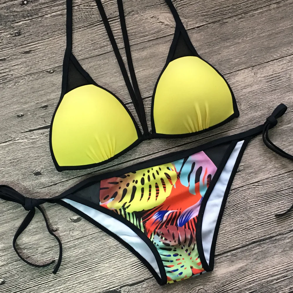 

Swimsuit Women Sexy Bikini Set Plus Size Swimwear Female Bordered Push Up Swimming Suit Summer Bathing Suit Beachwear