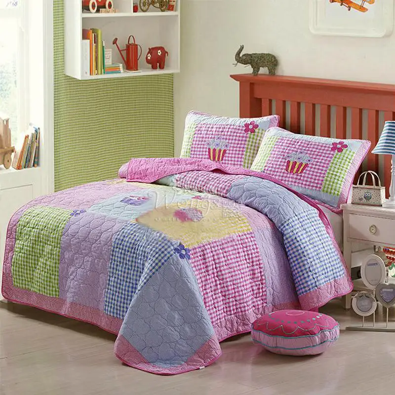 100% cotton Kids Quilted Bedspreads,Size 173x218 summer ...