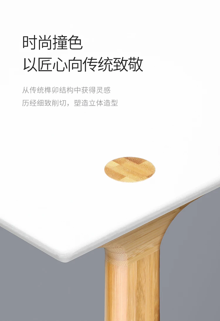 ZEN'S бамбуковый столик для дивана, Белый журнальный столик для гостиной, ночной столик для спальни, мебель с акцентом