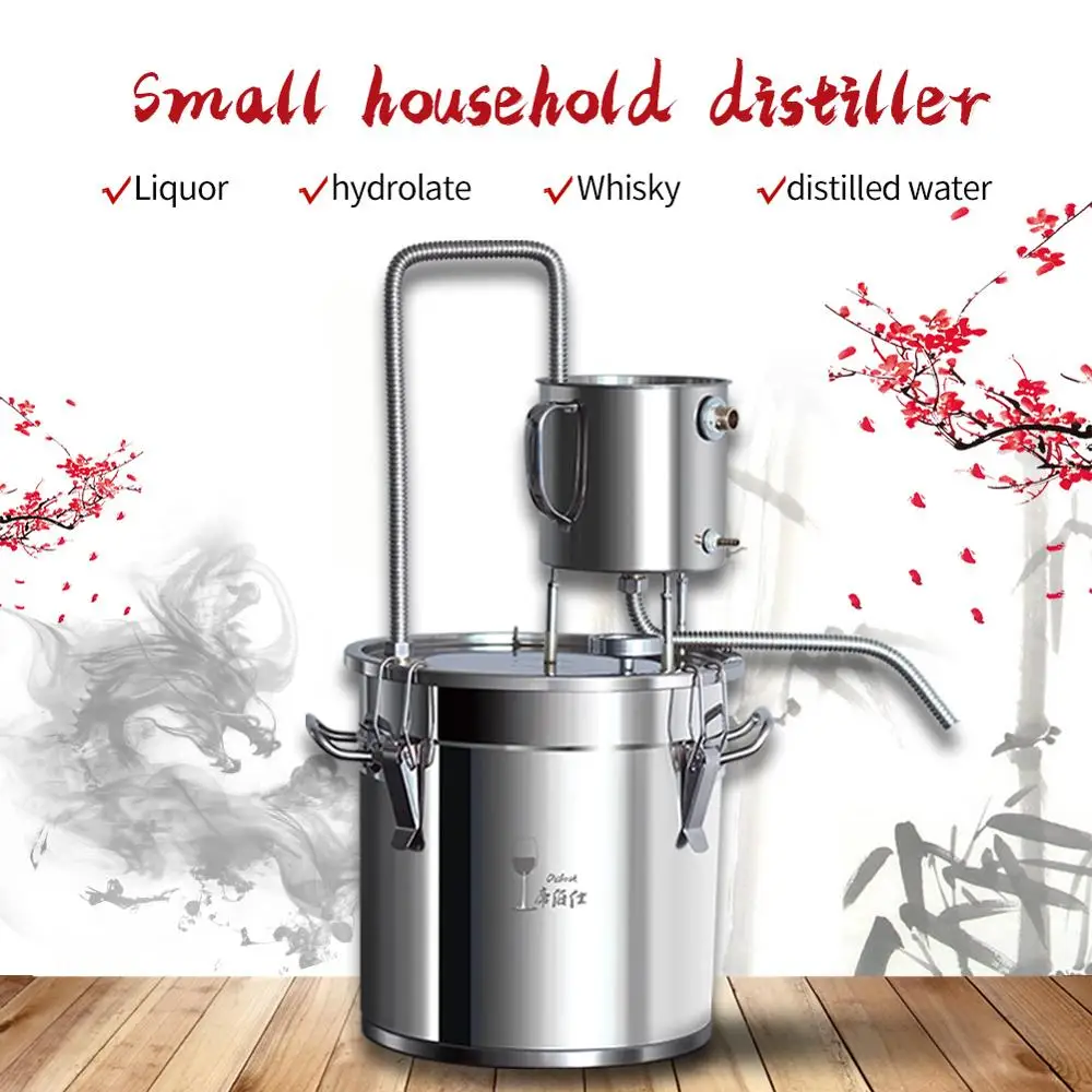 

12L/20L/33L/50L Moonshine Homebrew cup distiller family brewing machine distillation brandy whiskey extraction hydrolate